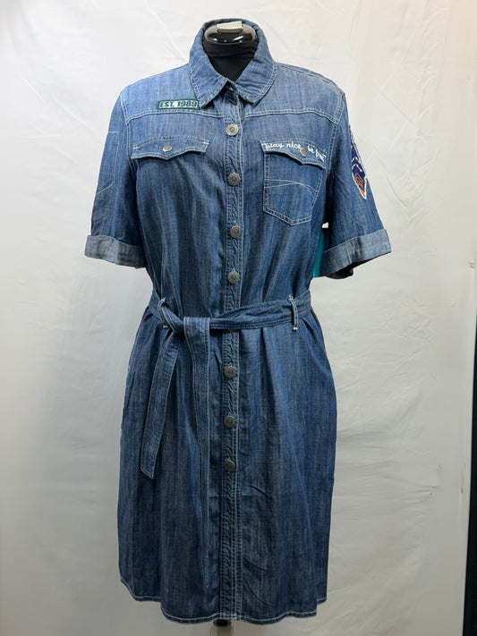 CF33-202 DENIM ARROW DRESS XL