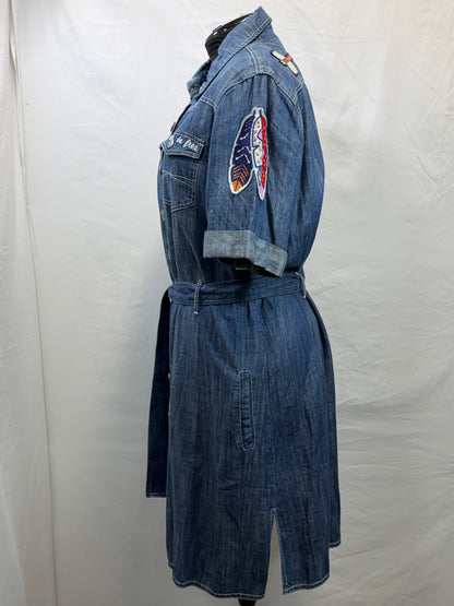 CF33-202 DENIM ARROW DRESS XL
