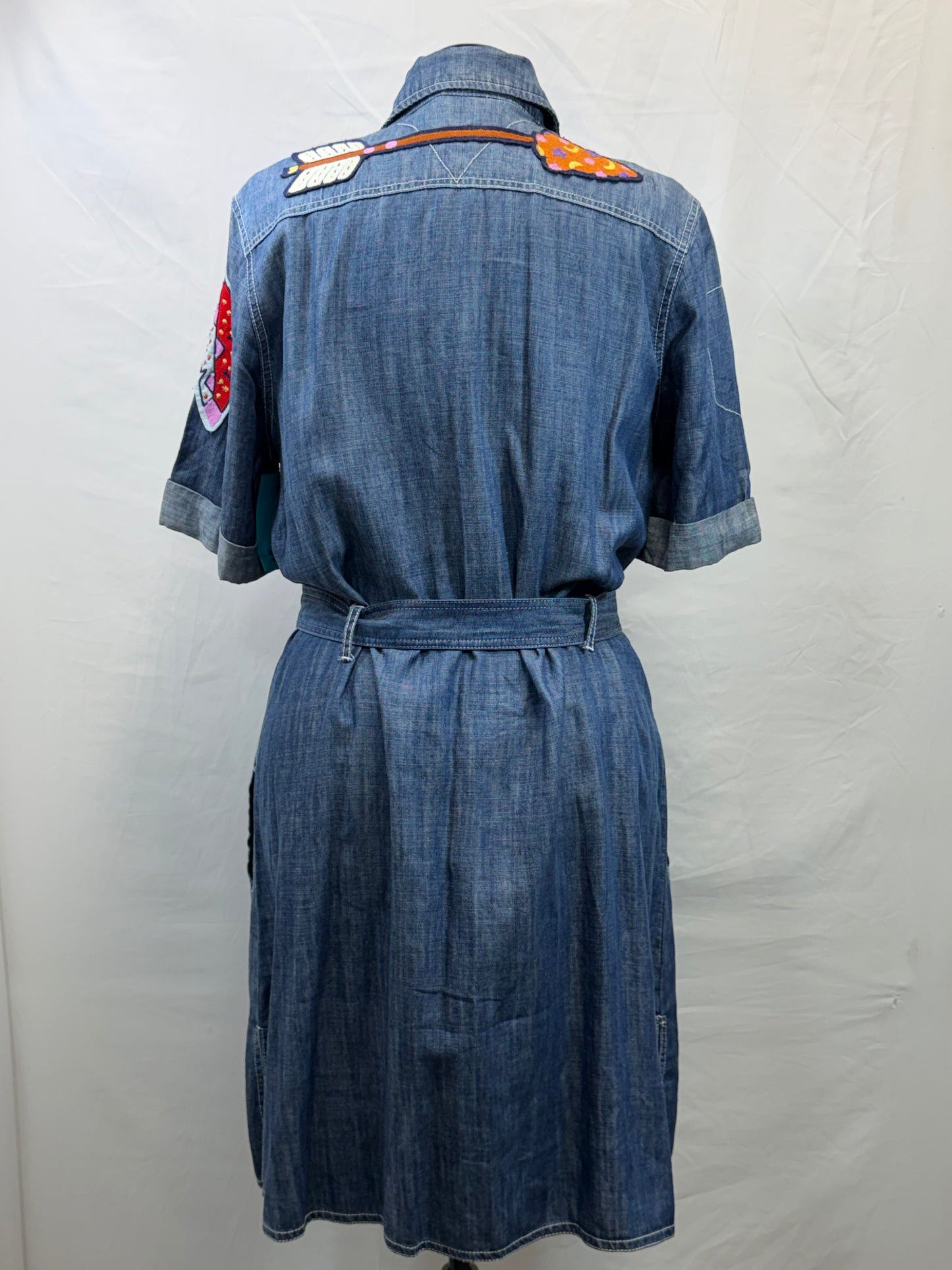 CF33-202 DENIM ARROW DRESS XL