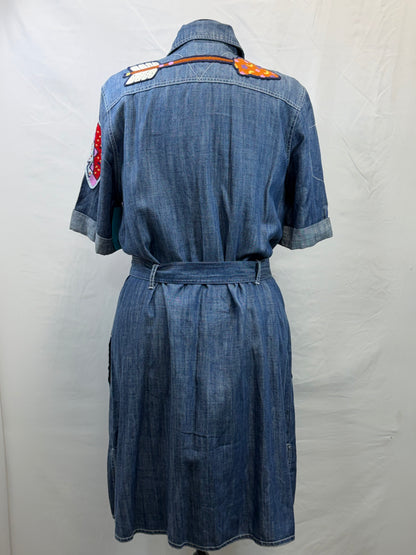 CF33-202 DENIM ARROW DRESS XL