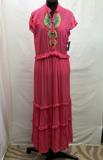 CF47-27 PINK/GREEN DRESS M