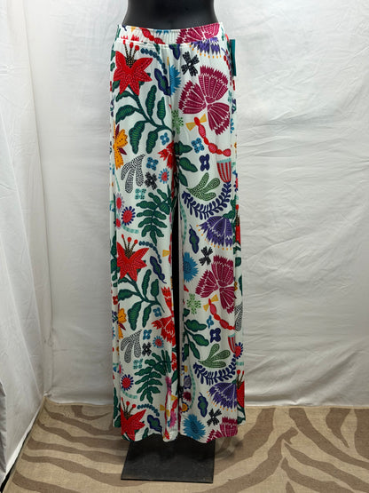 CF47-31 BRIGHT FLORAL PANTS M