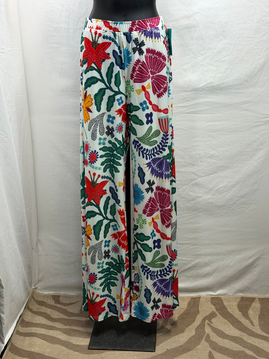 CF47-31 BRIGHT FLORAL PANTS M