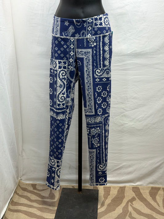 CF47-33 BLU BANDANA LEGGINGS M