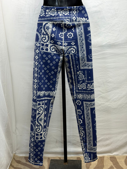 CF47-33 BLU BANDANA LEGGINGS M