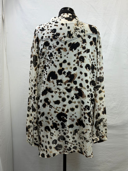 CF105-55 SPOTTED BLOUSE 2X