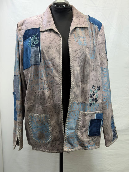 CF105-60 SUEDE PATCH JACKET 2X