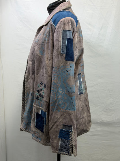 CF105-60 SUEDE PATCH JACKET 2X
