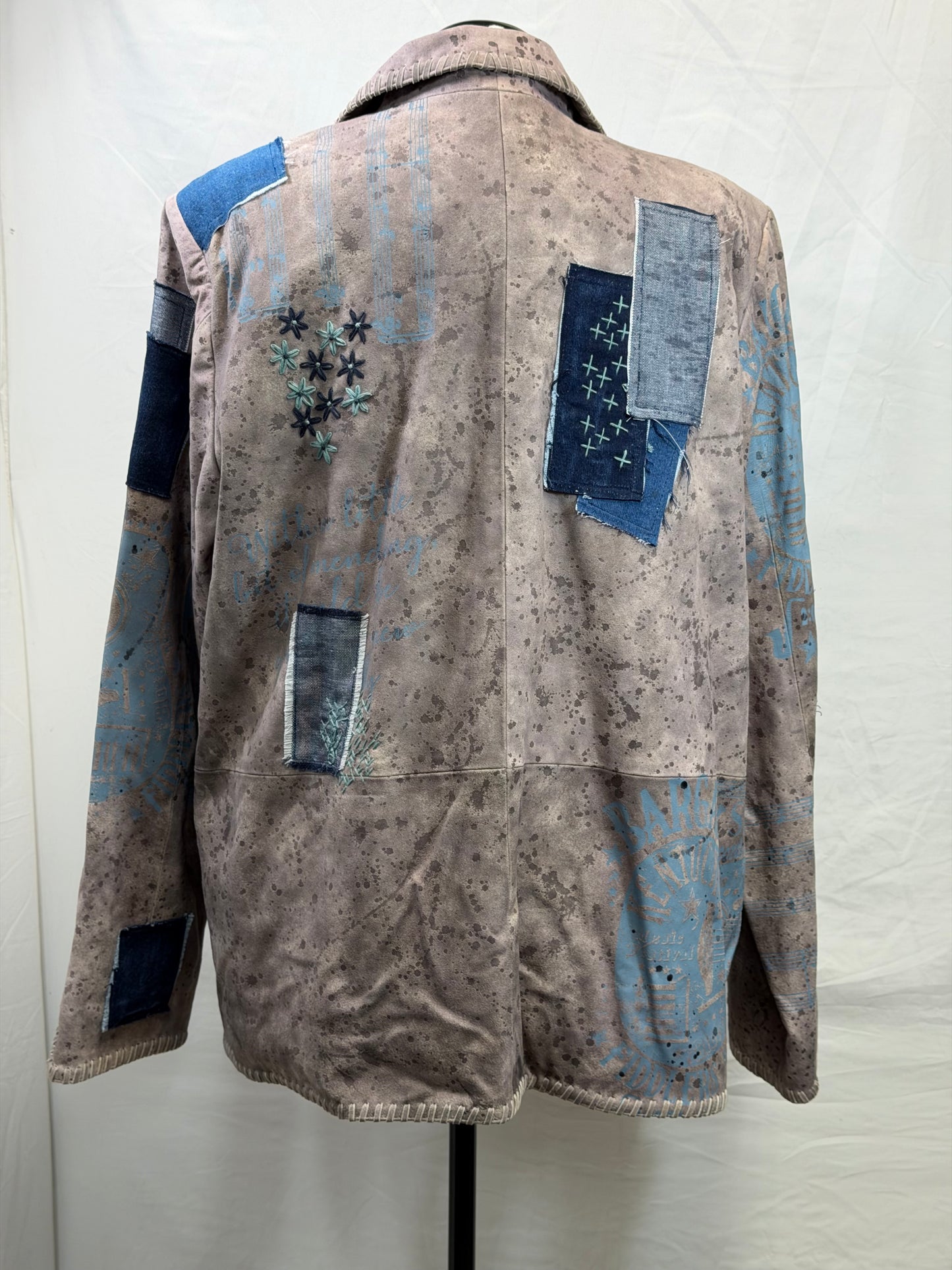 CF105-60 SUEDE PATCH JACKET 2X