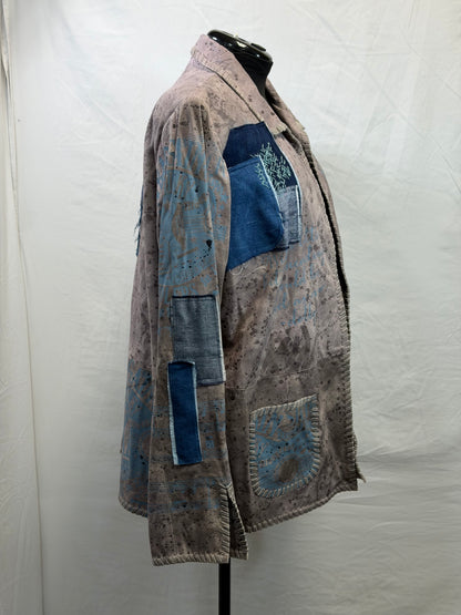 CF105-60 SUEDE PATCH JACKET 2X