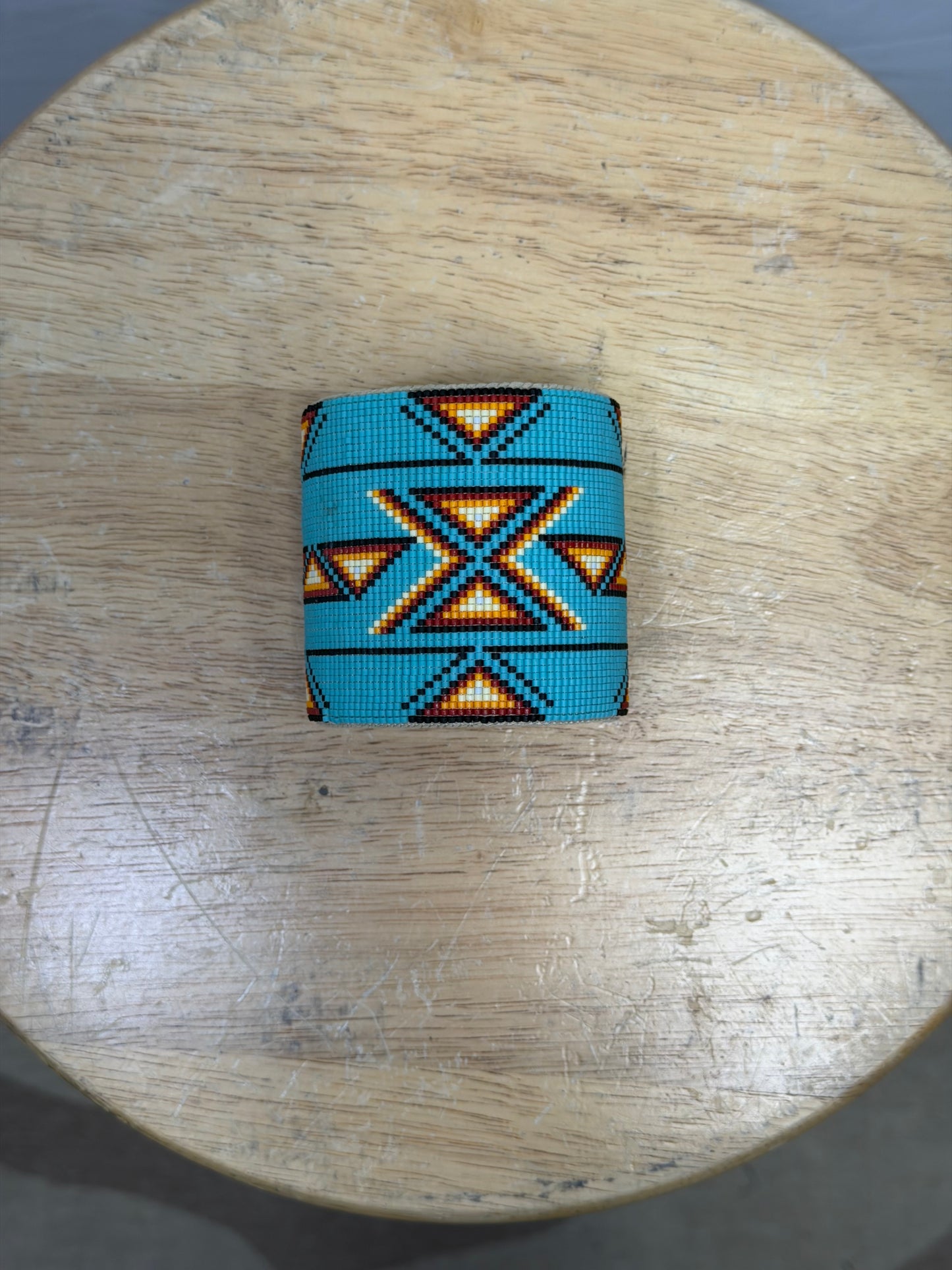 CF105-70 TURQ BEADED CUFF