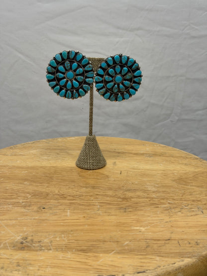 CF105-67 XL CONCHO EARRINGS