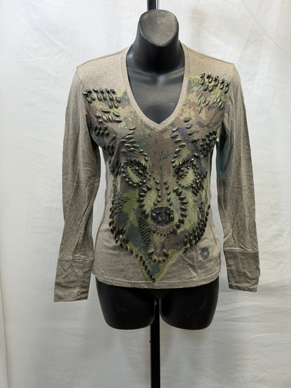 CF107-28 WOLFIE TOP WHEAT XS