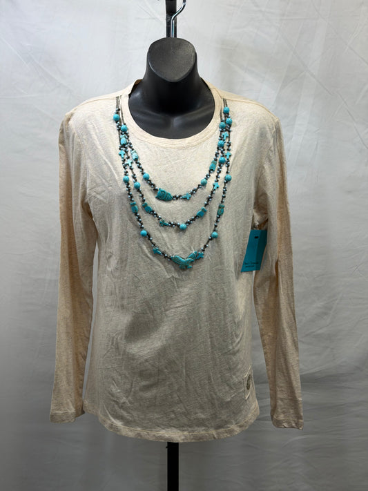CF107-47 TURQ FETISH TOP M