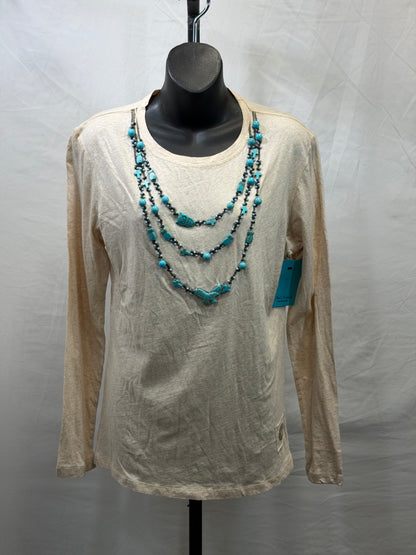 CF107-49 TURQ FETISH TOP L
