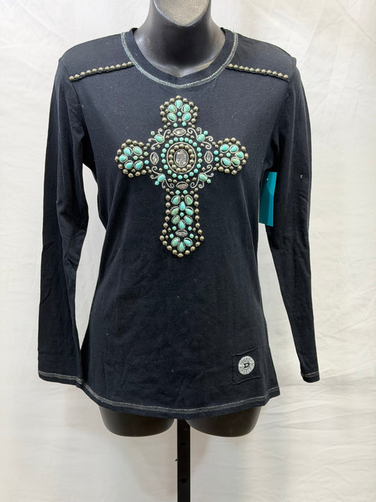 CF107-55 TURQ CROSS TOP XS