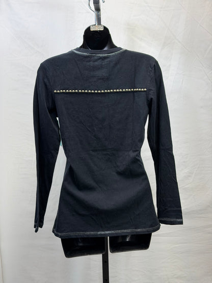 CF107-56 TURQ CROSS TOP XS