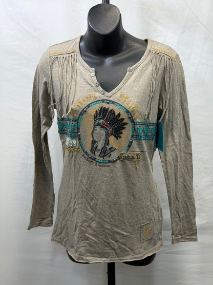 CF107-76 NATIVE PRINCESS TOP XS