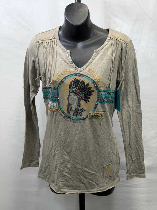 CF107-76 NATIVE PRINCESS TOP XS