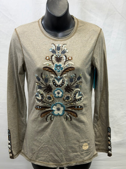 CF107-78 TINY BUTTONS TOP XS
