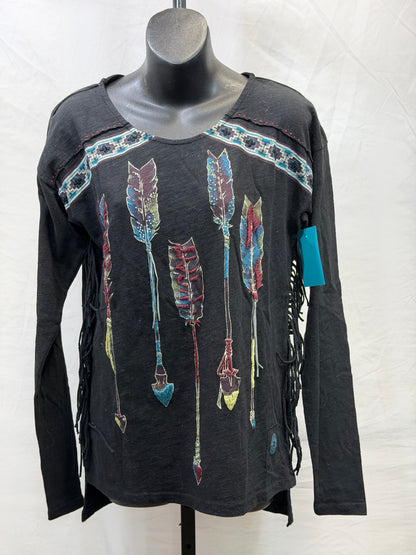 CF107-82 MANY ARROWS TOP XS