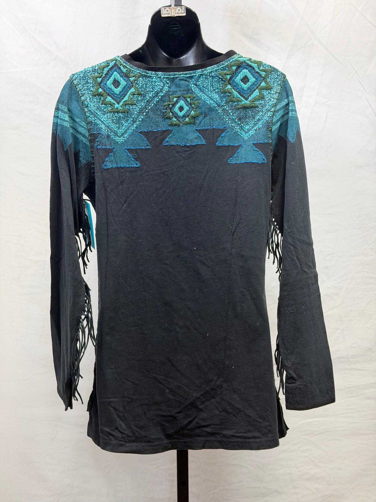 CF107-89 BLK/TURQ TOP M