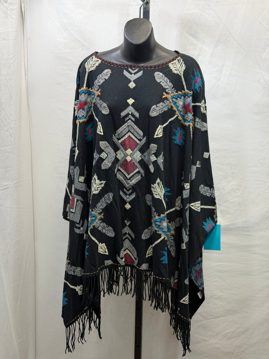 CF107-91 FEATHER/ARROW PONCHO L/XL