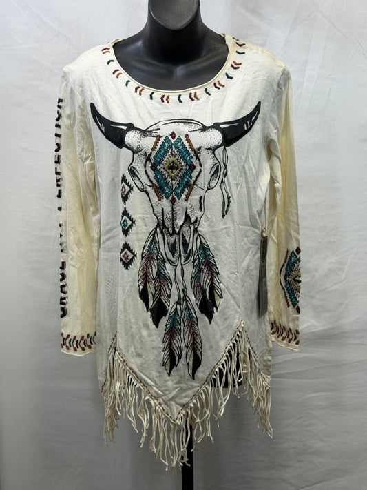CF107-95 WARRIOR SKULL TOP XS