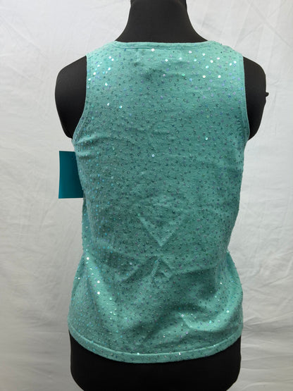 CF107-107 TURQ MINI SEQ TANK TOP XS
