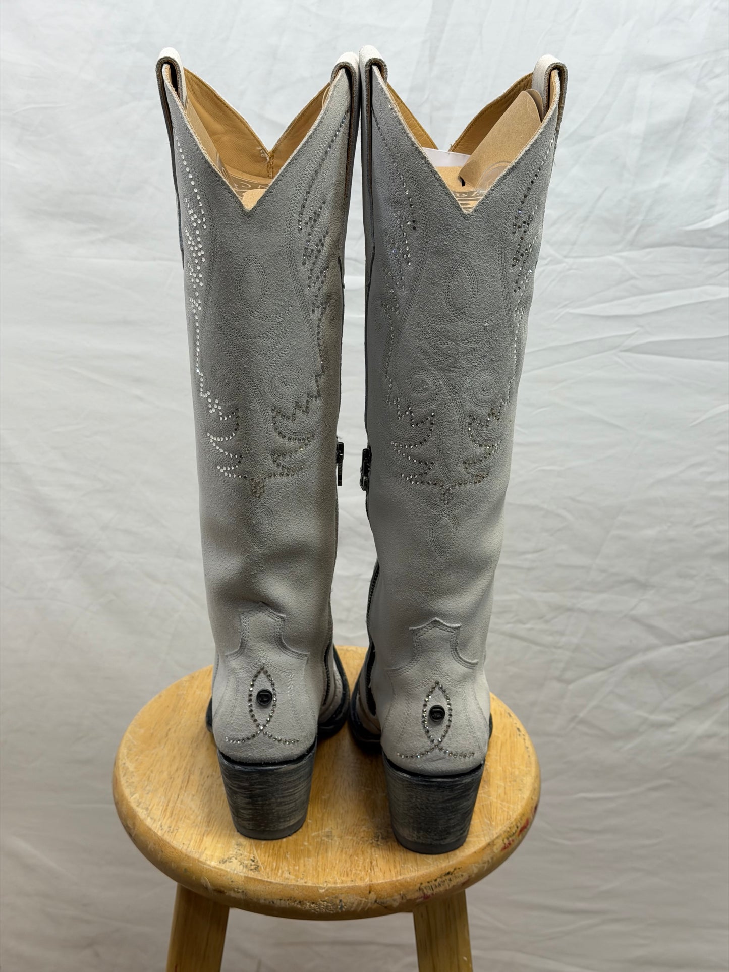 CF38-56 OG LONG TALL SALLY CRYSTAL BOOT 7.5