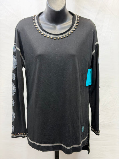 CF55-84 CONCHO SLEEVE TOP XS