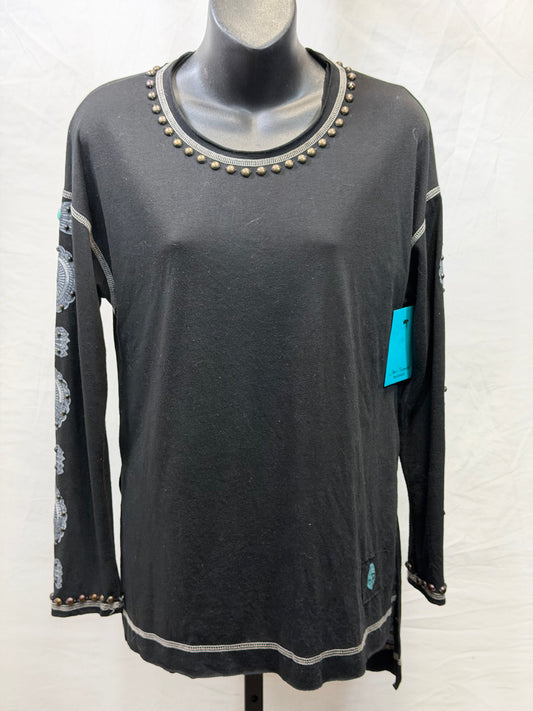 CF55-84 CONCHO SLEEVE TOP XS