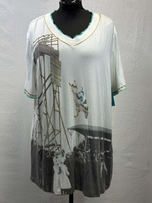 CF105-81 DIVING HORSE TOP 2X