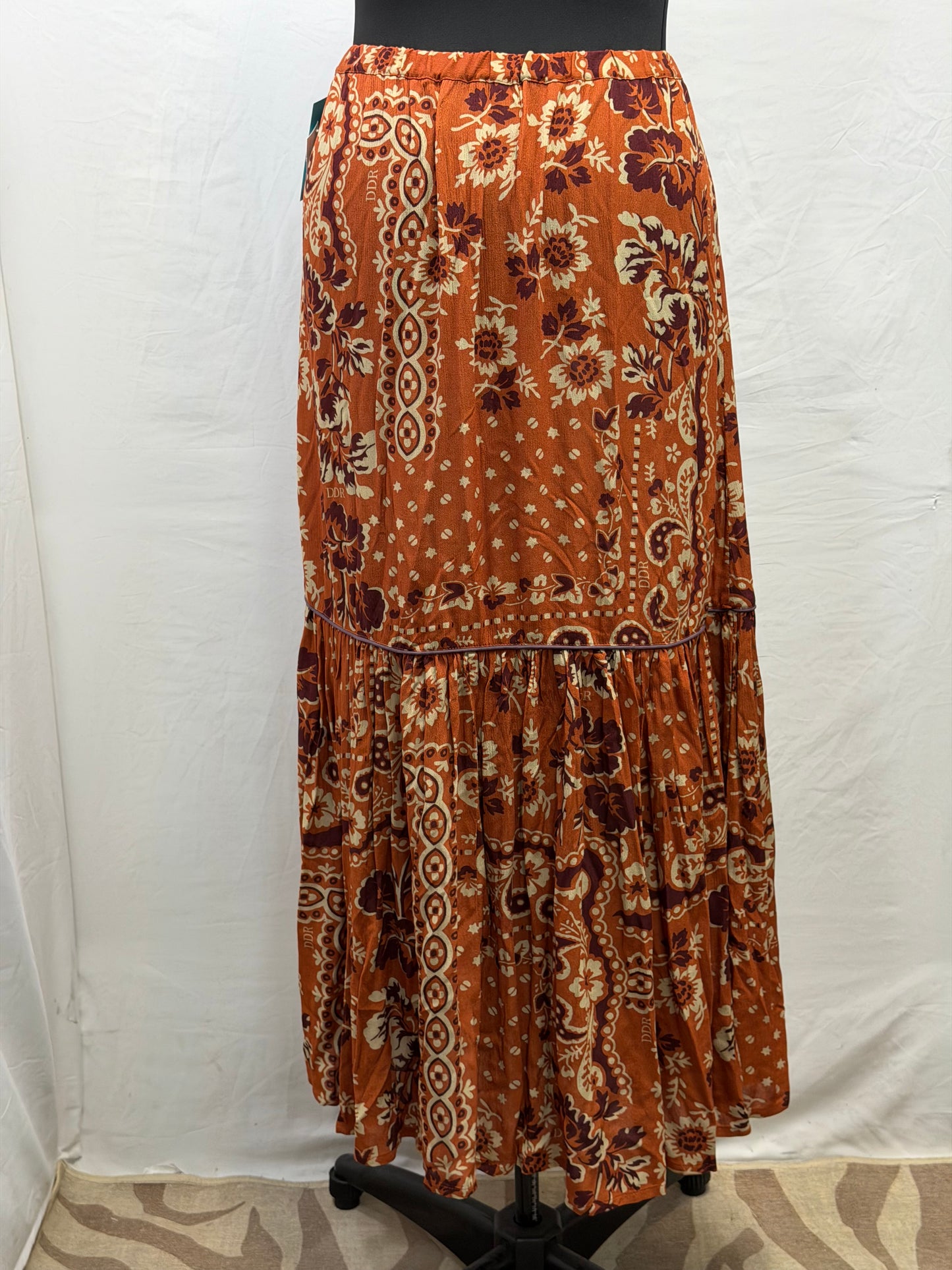 CF105-96 ORANGE BANDANA SKIRT 2X