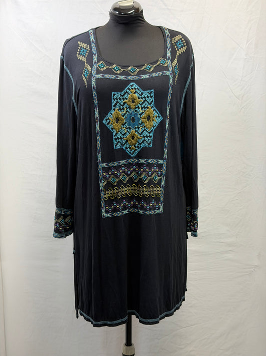 CF59-57 SQUARE NECK TUNIC 1X