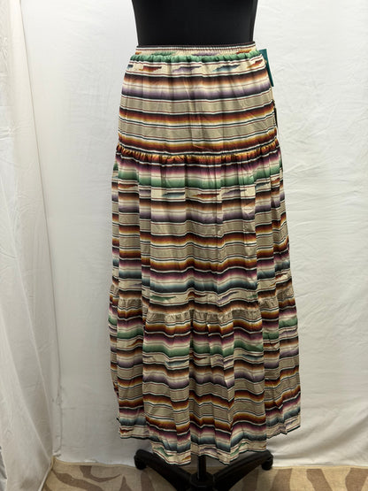 CF105-107 TAN SERAPE SKIRT 2X
