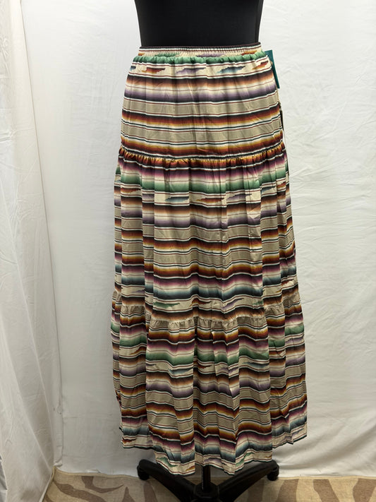 CF105-107 TAN SERAPE SKIRT 2X