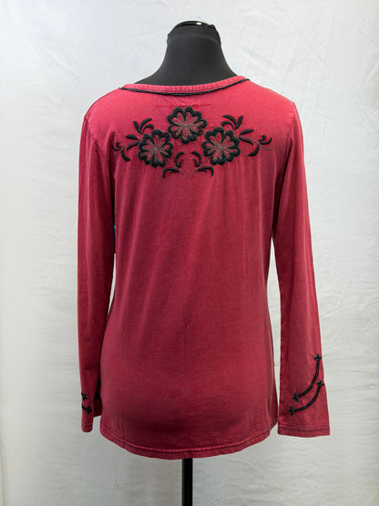 CF108-5 RED/BLK HENLEY M