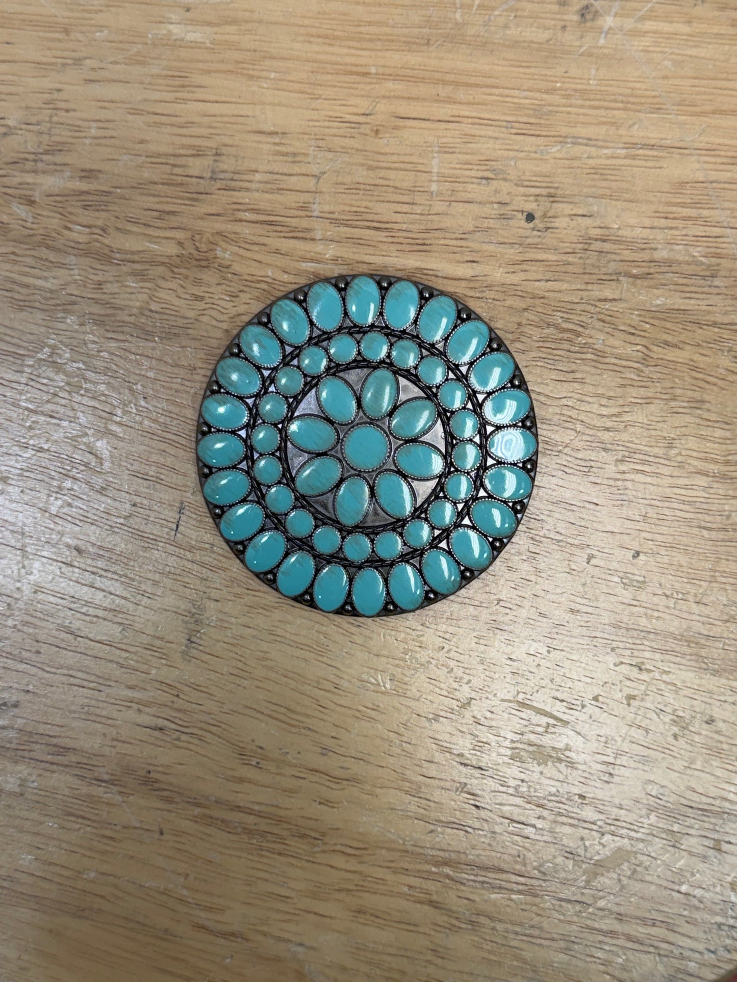 CF38-58 DDR TURQ CONCHO PIN