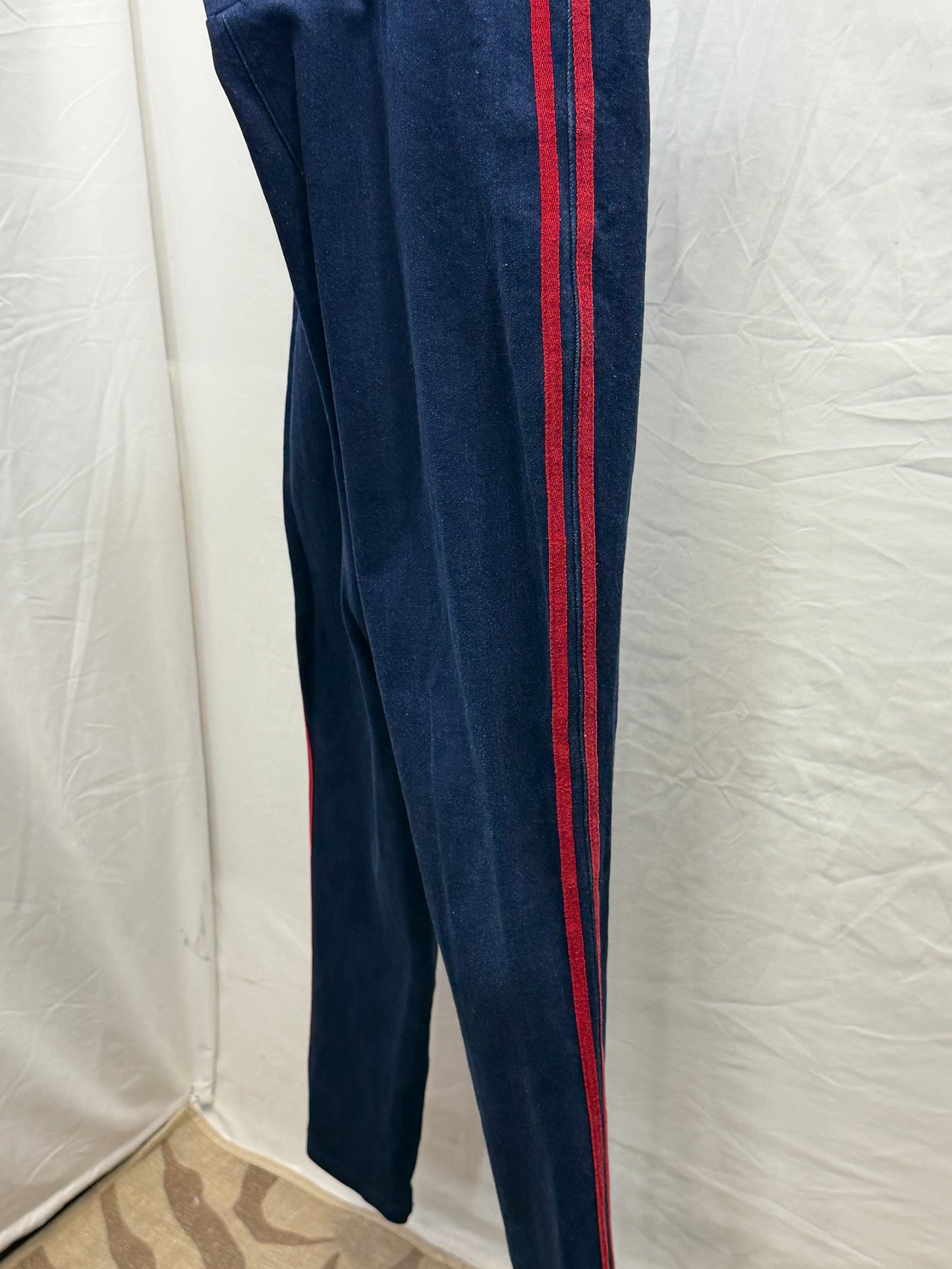 CF47-50 DENIM LEGGING W/ RED STRIPES L