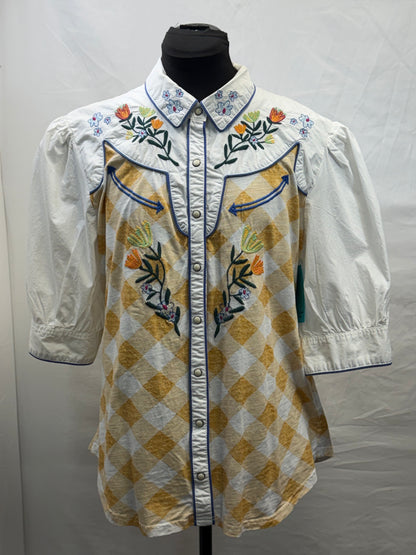 CF47-55 YELLOW/WHT SNAP TOP XL