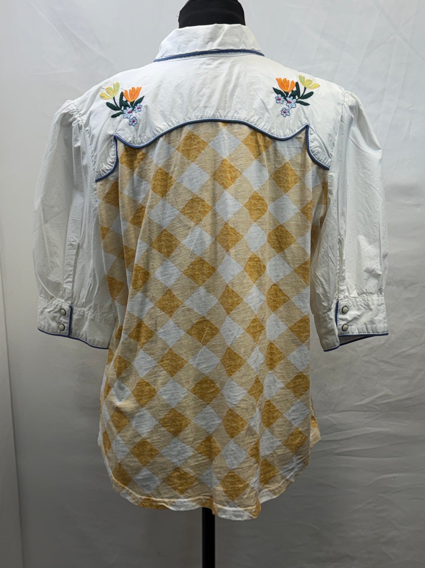 CF47-55 YELLOW/WHT SNAP TOP XL