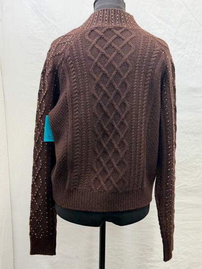 CF47-57 BROWN SPARKLE SWEATER L