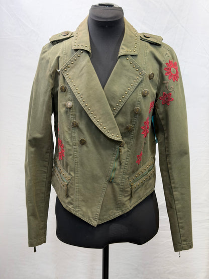 CF110-5 TASHA MOSS/SIDE ZIP JACKET M