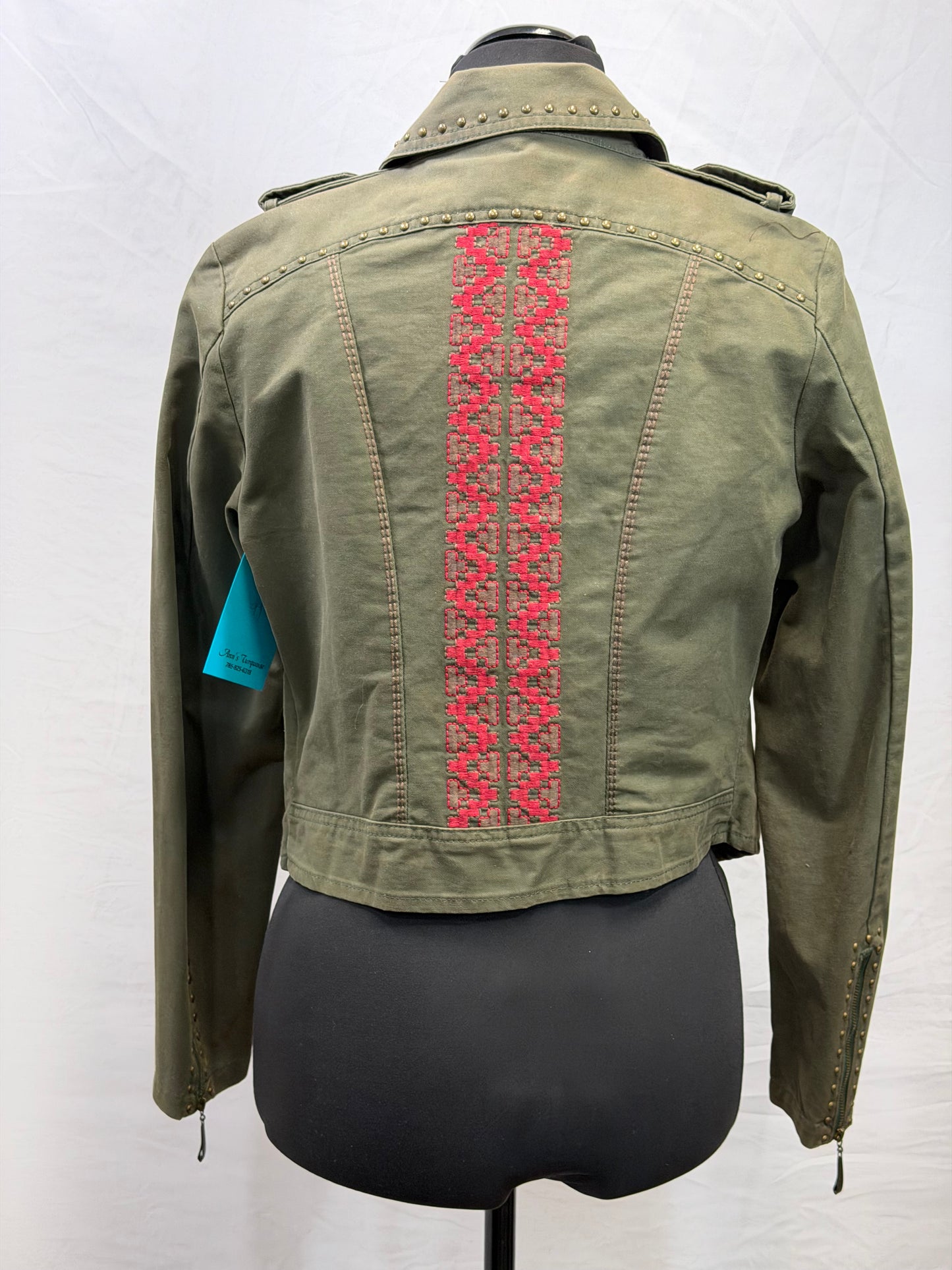 CF110-5 TASHA MOSS/SIDE ZIP JACKET M