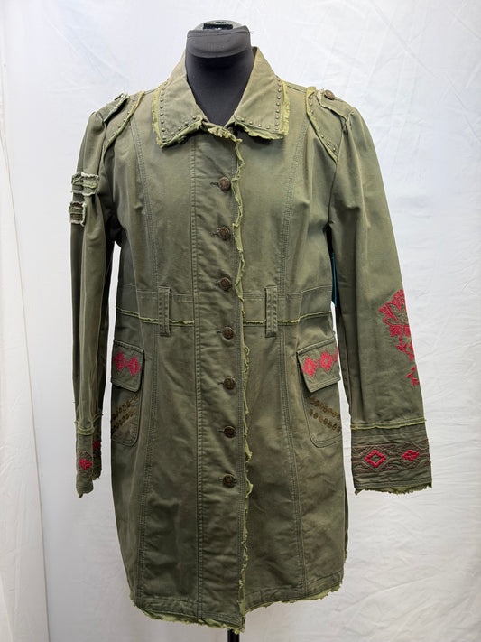 CF110-6 TASHA 3/4 LENTH MOSS JACKET L