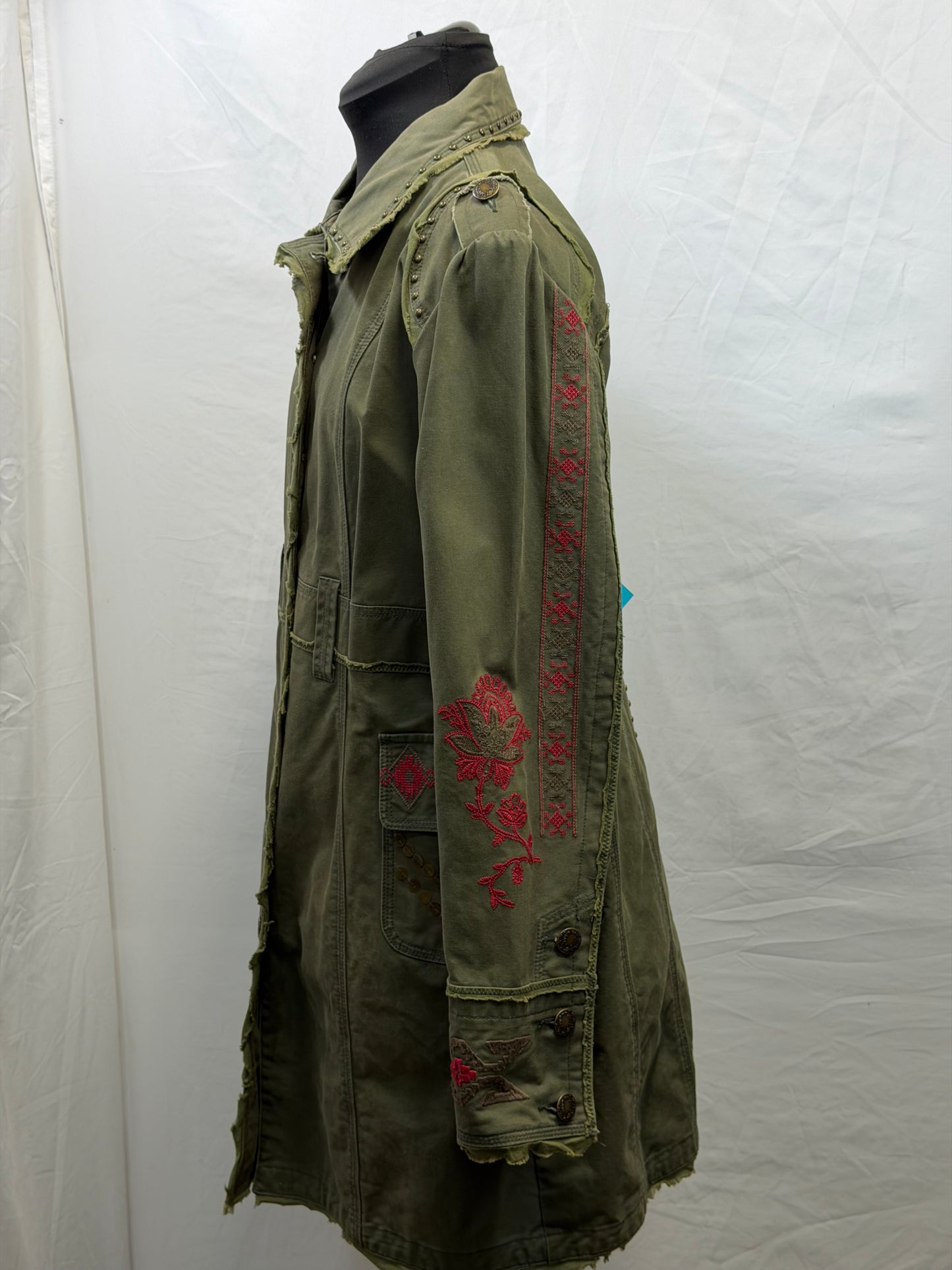 CF110-6 TASHA 3/4 LENTH MOSS JACKET L