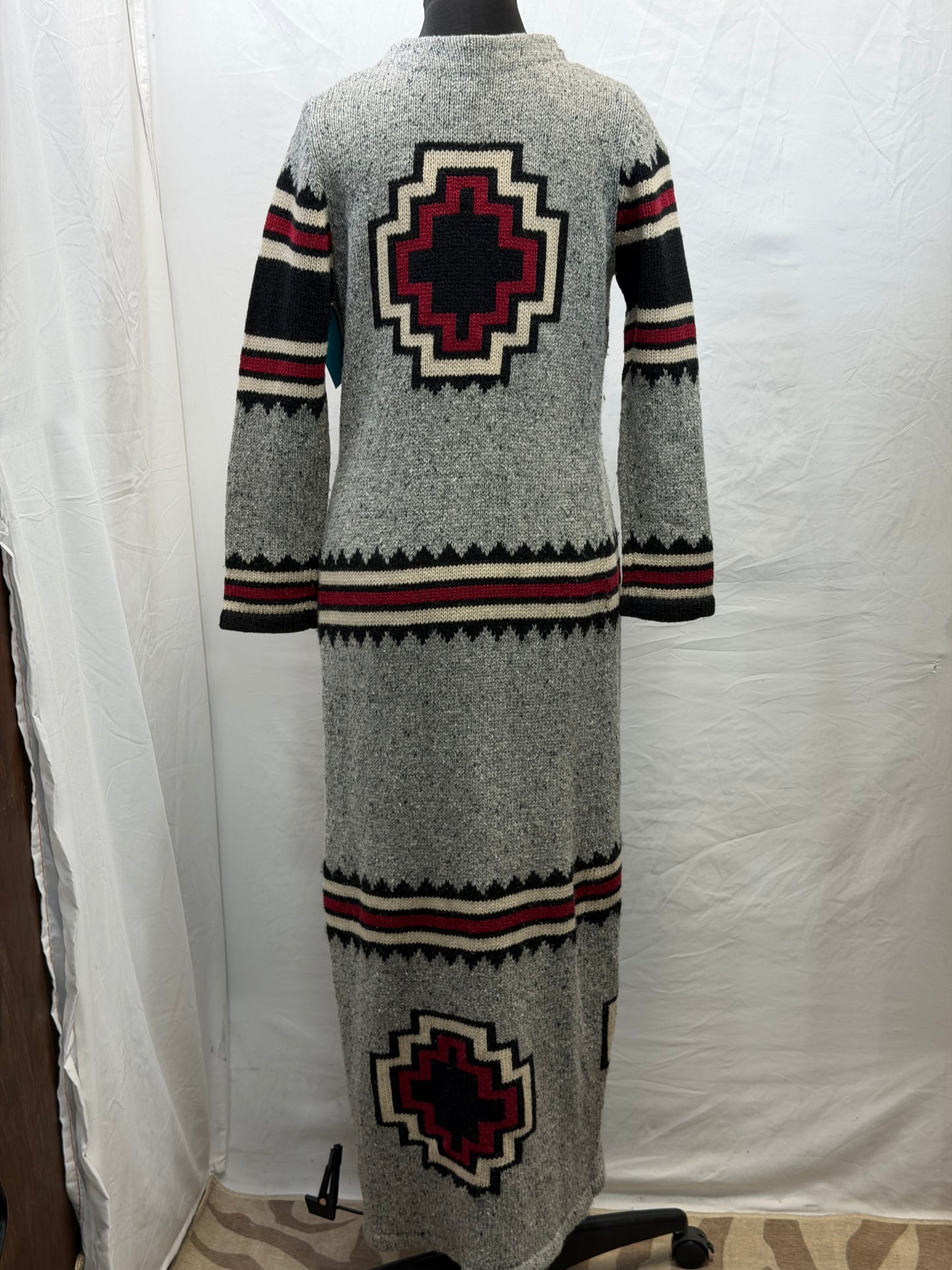CF110-37 ROJA GREY SWEATER DUSTER M