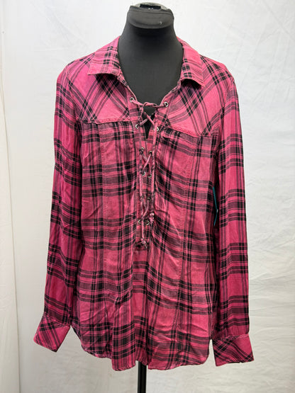 CF110-36 TASHA PNK/BLK POET TOP L