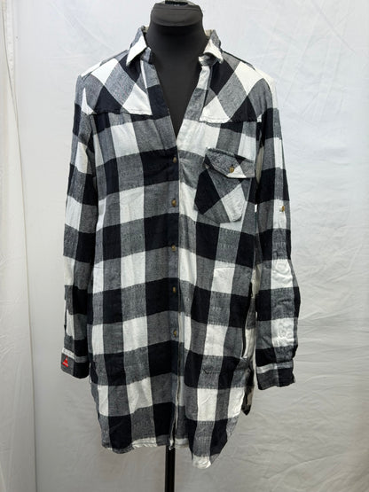 CF110-35 TASHA BUFFALO PLAID TOP L